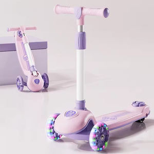 Monopatín Plegable de 3 Ruedas para Niños con Ruedas de PU con Luces para Niños Pequeños - Product Image 4