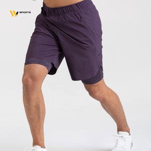 Bermudas de Jersey de algodón de alta calidad para hombre, transpirables, de secado rápido, respetuosos con el medio ambiente, para entrenamiento, gimnasio, logotipo personalizado, informal, de talla grande - Product Image 1
