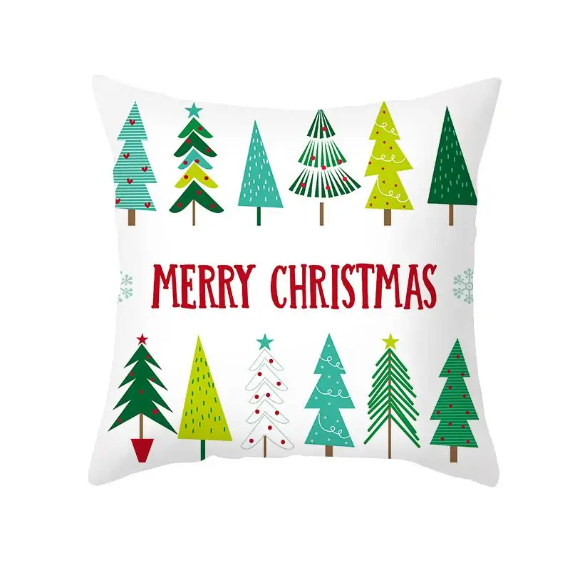 Latest Hot Sale Christmas Style Pillowcase Custom Printing Christmas Pillow cover christmas Cushion Cover 18x18 set