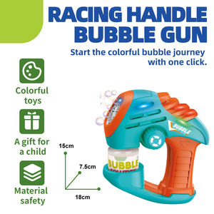 Luckytoys <span class=keywords><strong>2025</strong></span> Thiết Kế Mới Xử Lý Sản Xuất Bong Bóng Máy 3-Tốc Độ Chuyển Đổi Điện Đa-Lỗ Súng Bong Bóng Với Đèn Đầy Màu Sắc - Product Image 2