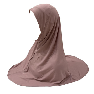 Hijab fin en coton haute densité taille M pour adolescentes et femmes de petite taille, voile facial H302 - Product Image 3