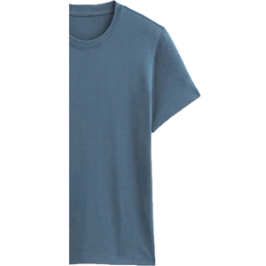 Camiseta de Manga Corta con Cuello Redondo, Estilo Urbano, Ecológica, Transpirable, para Mujer, de Algodón Orgánico Gris - Product Image 5