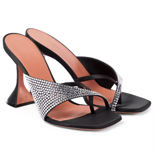 Scarpe Mule Personalizzate dal Produttore, <span class=keywords><strong>Ciabatte</strong></span> <span class=keywords><strong>con</strong></span> Strass per Donne, Sandali <span class=keywords><strong>con</strong></span> <span class=keywords><strong>Pietre</strong></span> - Product Image 1