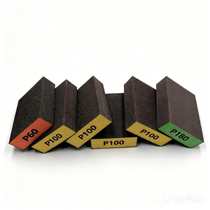 Bloc éponge de ponçage rectangulaire flexible, à dureté moyenne, pour ponçage humide et sec, 25 mm, pour polissage manuel de l'acier inoxydable, OEM OBM - Product Image 5