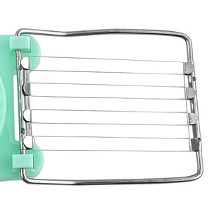 Outil ménager multifonctionnel, coupe-œuf en métal fantaisie en forme de pétale, trancheur de stock pour la cuisine domestique - Product Image 1