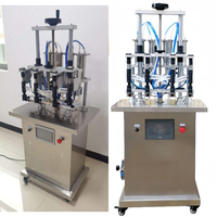 Machine de remplissage de parfum sous vide semi-automatique à 4 têtes, haute vitesse, prix usine