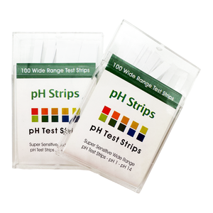 Bandelettes de <span class=keywords><strong>test</strong></span> de pH haute sensibilité 0-14 testeur de pH en papier pH <span class=keywords><strong>100</strong></span> bandelettes/boîte - Product Image 2
