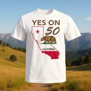 Camiseta promocional Yes On 50 California Bear - Product Image 3