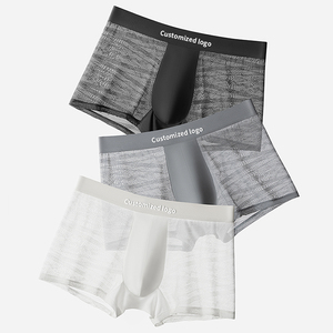 Boxer da Uomo Ultra-Sottili Traspiranti in Maglia, Stile Trunks Estivi a Vita Media, Eco-Friendly, Antibatterici, Intimo Maschile - Product Image 1