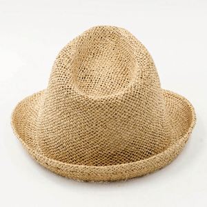 Chapeau Fedora Unisexe en Paille Tressée Tendance – Style Simple et Décontracté pour l'Été, Chapeau de Soleil Panama Trilby pour Voyages en Plein Air et Pêche - Product Image 2