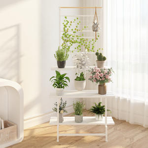 2024 moderne ménage métal multicouche fleur étagère <span class=keywords><strong>support</strong></span> stockage à roues <span class=keywords><strong>pour</strong></span> salon balcon extérieur Pots <span class=keywords><strong>de</strong></span> <span class=keywords><strong>fleurs</strong></span> jardinières - Product Image 3