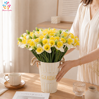 Bunga Narcissus Buatan yang Terasa Seperti Asli |   Buket Bunga Daffodil Seperti Asli |   Bunga Musim Semi Palsu Grosir untuk Dekorasi Pernikahan dan Rumah