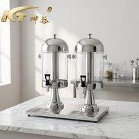 Luxe grensoverschrijdende vergulde koelkast voor sap, dranken, buffet, thee, fruitthee.