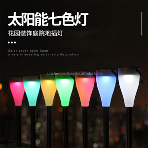 RGB năng lượng mặt trời LED vườn bài Patio đường dẫn ngoài trời 7 màu thay đổi sân vườn ngoài trời đèn IP65 không thấm nước năng lượng mặt trời vườn ánh sáng - Product Image 2