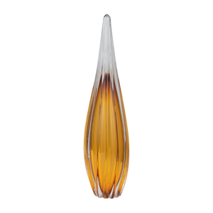 Scultura a goccia in vetro color ambra, statuetta decorativa per la casa, per scrivania dell'ufficio, ingresso, soggiorno - Product Image 2