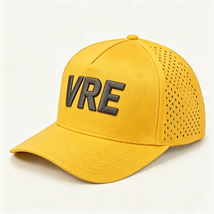 Casquette de sport Melin Hydro 5 panneaux de haute qualité, imperméable, perforée au laser, broderie personnalisée - Product Image 3
