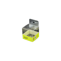 Boîte en plastique recyclé PET pliable et écologique avec impression de haute qualité, cube carré transparent pour emballage cadeau, boîte de présentation pour la vente au détail