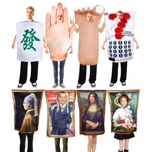 Disfraz Divertido de Halloween <span class=keywords><strong>para</strong></span> Adultos, Marco de Pintura Novedoso, Arte Clásico, Disfraz de Retrato, Unisex, Cosplay, Accesorio <span class=keywords><strong>para</strong></span> Fiesta de Carnaval - Product Image 1