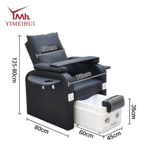 Sillón de Pedicura Eléctrico Reclinable Moderno <span class=keywords><strong>con</strong></span> Portavasos, Carga USB y Masaje para Manicura en Salones de Uñas - Product Image 6