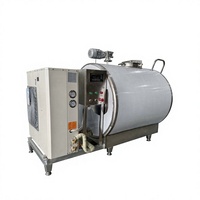 Réservoir de Refroidissement de Lait de Qualité Alimentaire en Acier Inoxydable OEM, Haute Efficacité, 300L, 500L, 800L, 5000L, Vente Directe Usine pour Exploitations Agricoles et Laitières