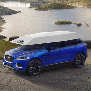 Dingku Mobile Carport 4x2.1m Automatic Folding Car Canopy Umbrella Fabric Fiberglass Frame - Product Image 2