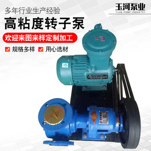 Bomba de Rotor de Acero Fundido Pequeña, Bomba de Aceite de Circulación con Motor de CA de Alta Viscosidad, Bomba de Rotor de Leva de 0.5 HP - Product Image 4