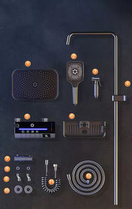 ชุดฝักบัวอาบน้ำแบบเรนชาวเวอร์หรูหรา รุ่น OEM FSH 2025 วัสดุโลหะ พร้อมจอ LCD สำหรับโรงแรมและบ้าน - Product Image 5