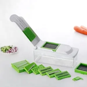 12 In 1 Handbediende Groente Mandoline Slicer Veggie Chopper Voedsel Chopper Ui Cutter Groentesnijder