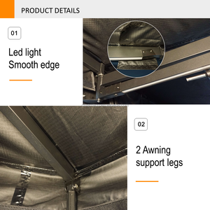 4x4 <strong>4wd</strong> Car <strong>Awning</strong> Free Standing 270 Degree <strong>Awning</strong> <strong>Foxwing</strong> Car Roof Side <strong>Awning</strong> Tent for Camping - Product Image 5