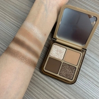 Palette de fards à paupières glamour 4 couleurs Pudaier avec logo personnalisé, facile à estomper, imperméable, végétalien, mat et scintillant