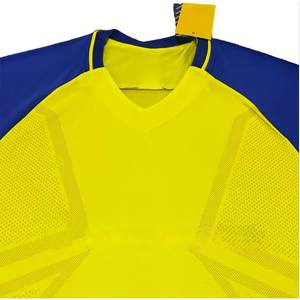 تايلاند جودة تخصيص كرة القدم موحدة مجموعة جيرسي الأزرق والأحمر نصف ونصف الأصفر والأخضر جيرسي كرة القدم - Product Image 3