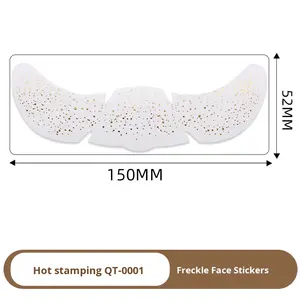 Autocollants temporaires de <span class=keywords><strong>tatouage</strong></span> de tache de rousseur de visage imperméable de feuille d'or populaire pour la fête de concert - Product Image 6