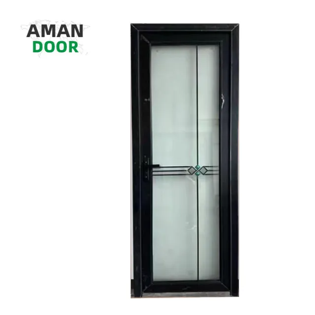 AMAN pintu saham shower tempered pintu kaca untuk pintu kamar mandi