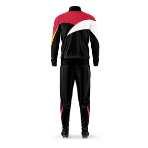 Survêtements d'entraînement de football brodés sur mesure Top Trendy Sweatsuits pour hommes 100% polyester Football Training Warm up Jacket Suits - Product Image 3
