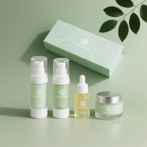 Juego de Botellas <span class=keywords><strong>Cosm</strong></span>éticas Recargables, Ecológicas y Reciclables, con Bomba sin Aire, para Suero para el Cuidado de la Piel, Color y Logotipo Personalizables - Product Image 2