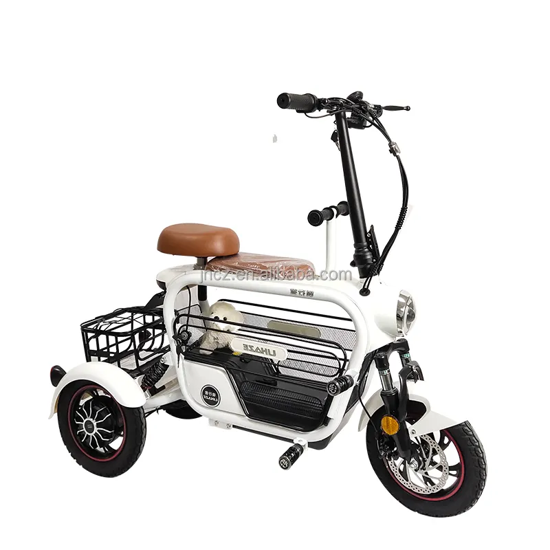 Scooter elettrico con sistema di allarme a lungo raggio per bici elettrica a 3 ruote con sedili per adulti