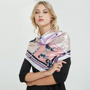 Pañuelo Instantáneo Turco para Mujer, Pañuelo Africano Personalizado, Pañuelo Hijab de Satén, Seda y Sarga 2020 - Product Image 2
