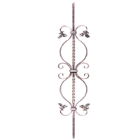Balustrade en fer forgé moderne pour fenêtre et balcon, certifiée ISO9001, forgée à la main, vente en gros