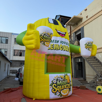 Stand de limonade gonflable à vendre, Tente de vente de jus de citron gonflable avec impression de logo gratuite, Stand gonflable le plus vendu de l'été
