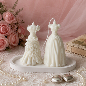 Vela de aromaterapia para vestido de novia 3D, molde de silicona, portavelas para hacer velas perfumadas, jabón hecho a mano, decoración del hogar - Product Image 5