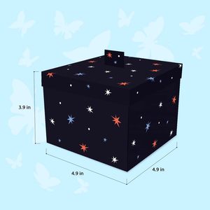 Boîte à bijoux de Noël personnalisée de luxe, boîte à surprise avec des papillons volants, boîte cadeau pour emballer des gâteaux - Product Image 5