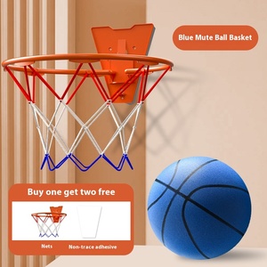Cadre <span class=keywords><strong>de</strong></span> <span class=keywords><strong>basket</strong></span>-ball intérieur pliable silencieux pour enfants <span class=keywords><strong>petit</strong></span> <span class=keywords><strong>panier</strong></span> sans poinçon panneau <span class=keywords><strong>de</strong></span> support mural pour le tir domestique - Product Image 4