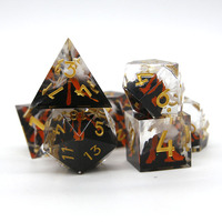 Profession elle benutzer definierte Harz polyed rische Würfel Vulkan ausbruch Mountain Design Bulk Dungeons and Dragons Spiel zubehör