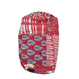 Pochette de maquillage colorée en écorce de maïs, légère et portable, avec poignée, fermeture robuste, douce, style matelassé, vente en gros - Product Image 5