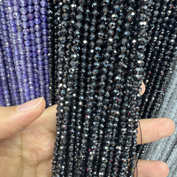 Perles en zircone cubique facettées de 2/3/4 mm en gros pour la fabrication de bijoux, fil rond facetté en CZ