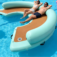 Plateforme de quai gonflable Spatium, vente directe d'usine, quai flottant, plateforme aquatique portable, plateforme flottante gonflable de type C