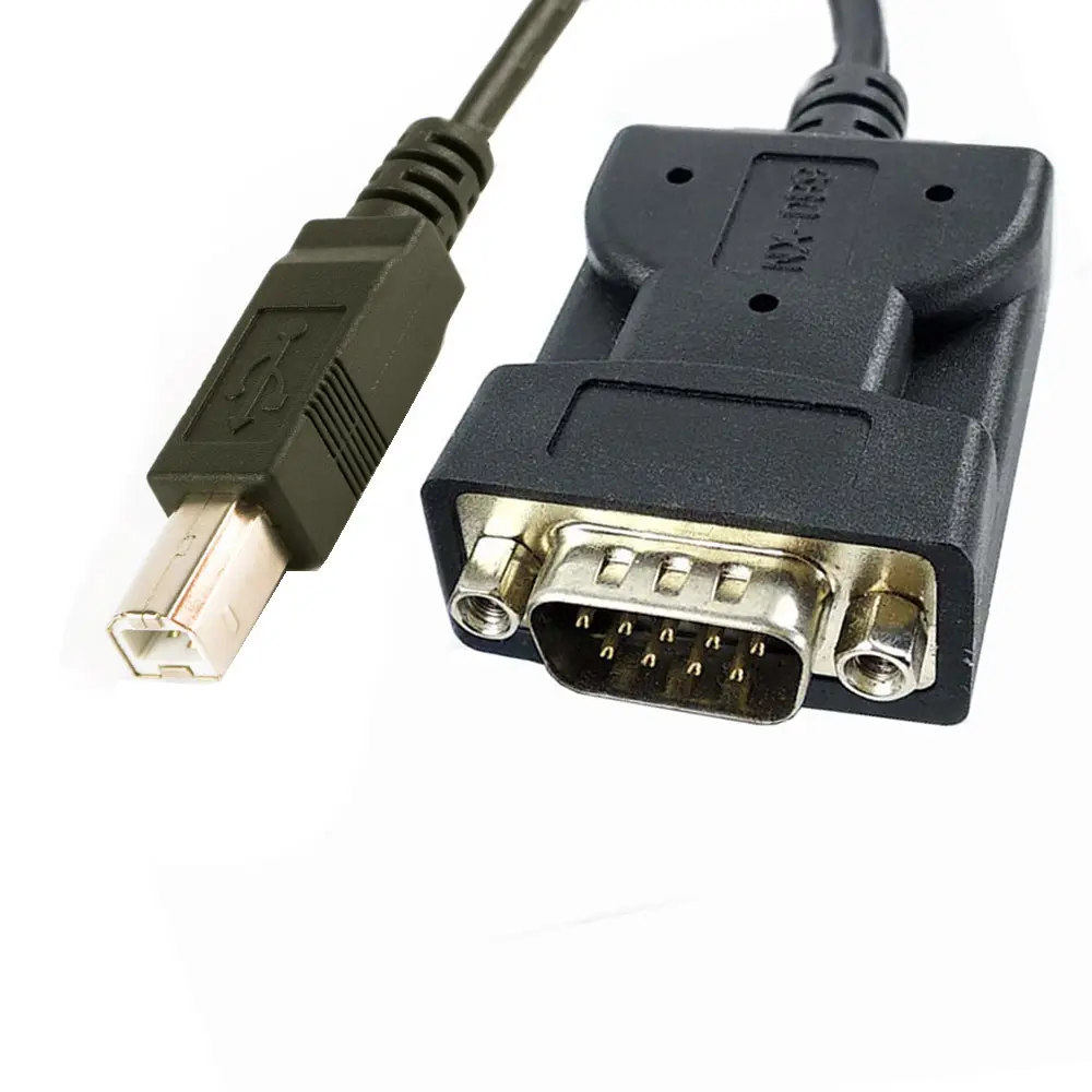 Silicon Labs CP2102 cavo adattatore seriale da USB-B a RS232 DB9 per stampante a cavo di collegamento Scanner codice a barre DB9pin