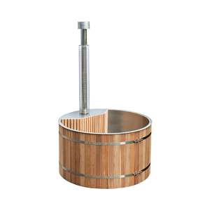 Bain à remous Offre Spéciale en bois de cèdre rouge ou de pin blanc <span class=keywords><strong>avec</strong></span> le chauffage intérieur de fourneau au bois - Product Image 3