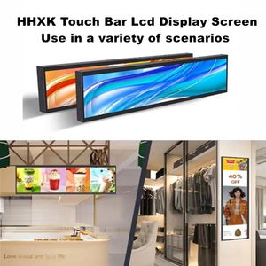 Hxxk cảm ứng tùy chỉnh Stretch Bar LCD màn hình hiển thị Kệ cạnh hiển thị kỹ thuật số biển siêu rộng màn hình treo tường - Product Image 5