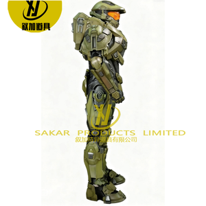 Armadura de <span class=keywords><strong>Halo</strong></span> Master Chief Impresa en 3D Personalizable, Colección Personal, Disfraz de <span class=keywords><strong>Anime</strong></span> Cosplay, Material Opcional - Product Image 4